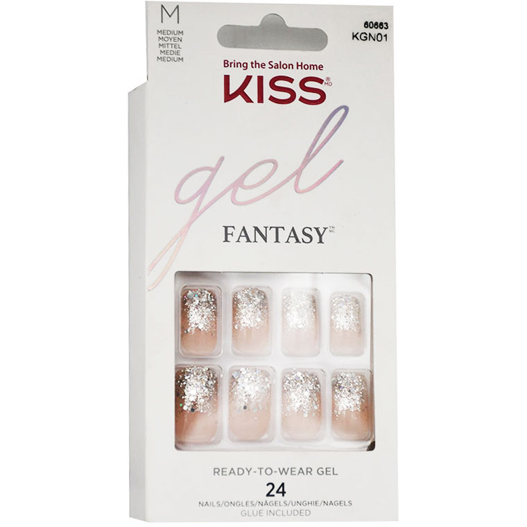 Kiss Gel Fantasy Nails 24pcs/kgn01 image number 0