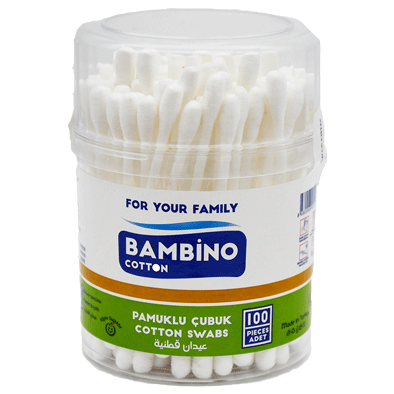 Bambino Ear Cotton Buds Adults 100 Pieces image number 0