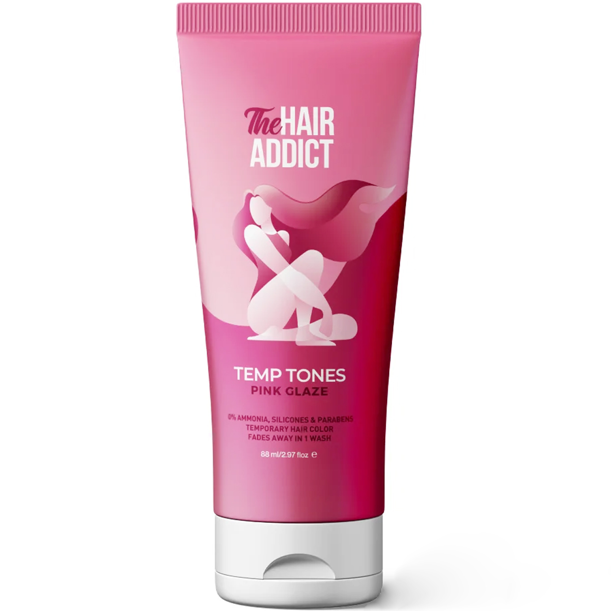 The Hair Addict Temporary Hair Color Pink Glaze 88ml image number 0