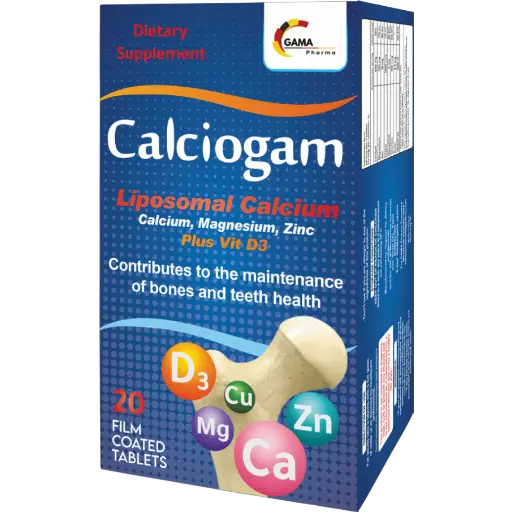Calciogam 20 Film Coated Tablets image number 0