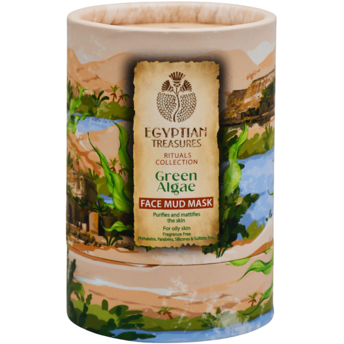 Egyptian Treasures Green Algae Face Mud Mask 50ml image number 0