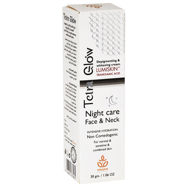 Tetra Glow Face and Neck Night Whitening Cream 30gm image number 0