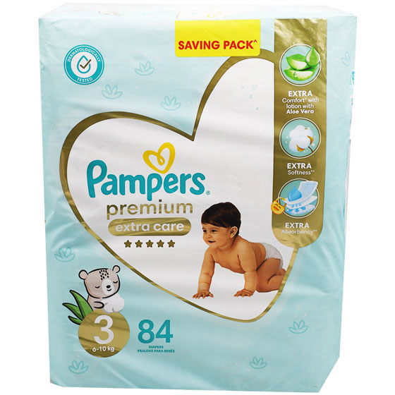Pampers Premium Extra Care (3)(6-10kg) 84 Pieces image number 0
