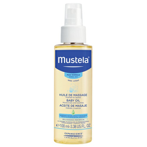 Mustela Baby Moisturizing Massage Oil 110/100ml image number 0