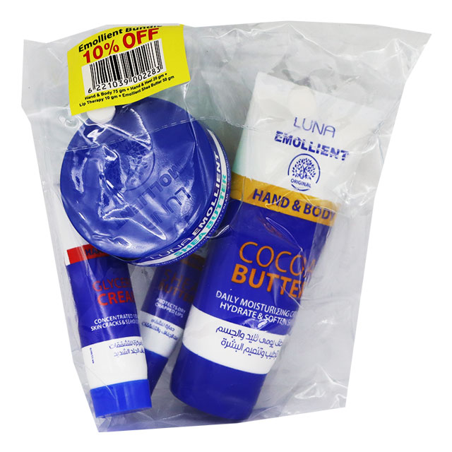 Luna (Hand and Body Cream 75gm + Emollient 50gm + Hand and Heal 20 gm + Lip threrapy 10gm) 10% Off (Offer Pack) image number 0