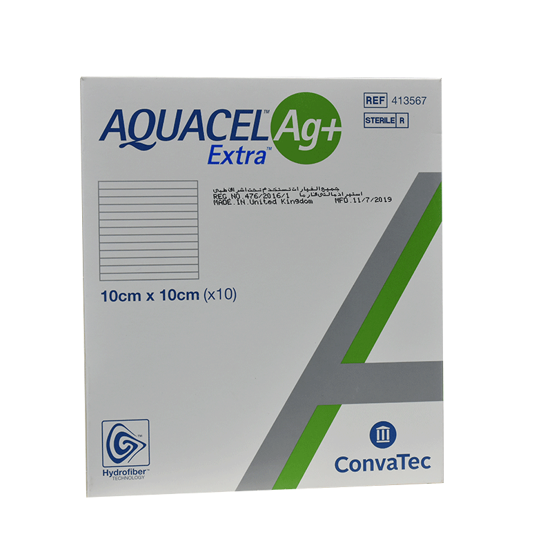 Aquacel Ag + Extra 10X10cm 10Unit image number 0