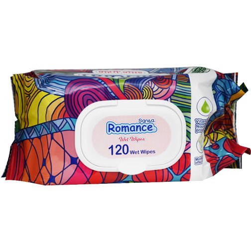 Sanita Romance Wet Wipes With Cap 120 pieces image number 0