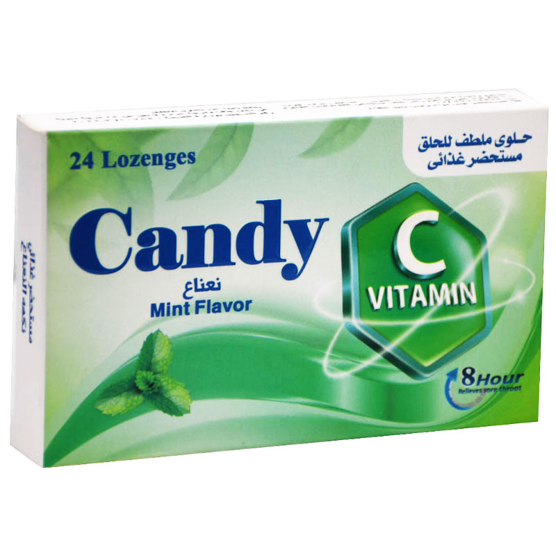 Candy Vitamin C Mint Flavor 24 Lozenges image number 0