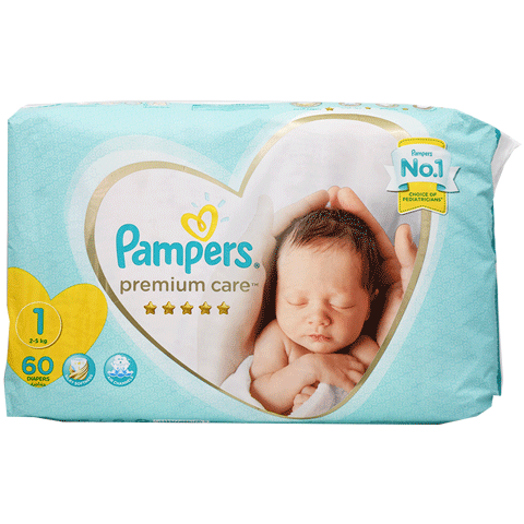 Pampers Premium Care Newbaby (2-5kg) 60pcs image number 0