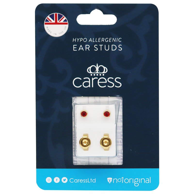 Caress Ear Studs Ruby/16 image number 0