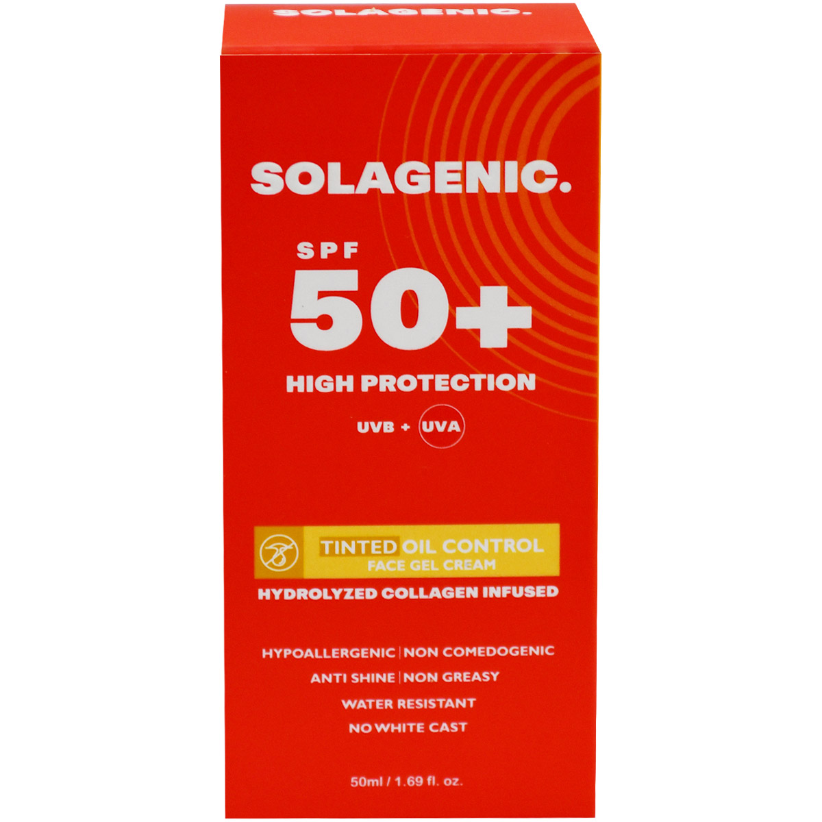 Solagenic Tinted Oil Control SPF(50+) Gel Cream 50 ml image number 0
