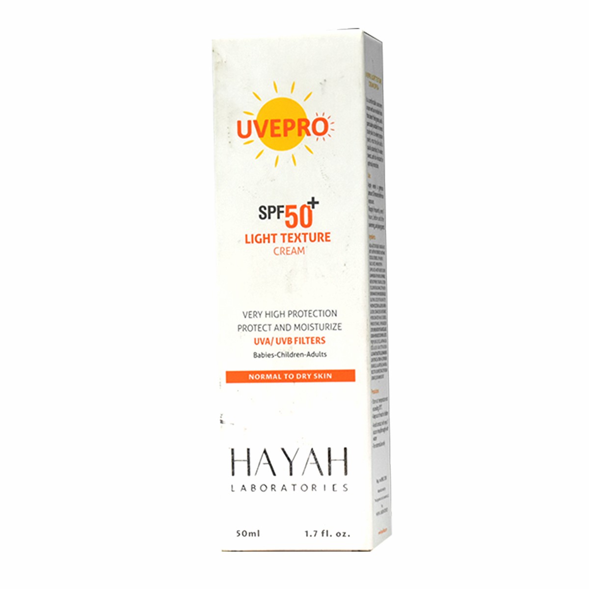 Uvepro Light Texture (SPF50 +) Cream 50ml image number 0
