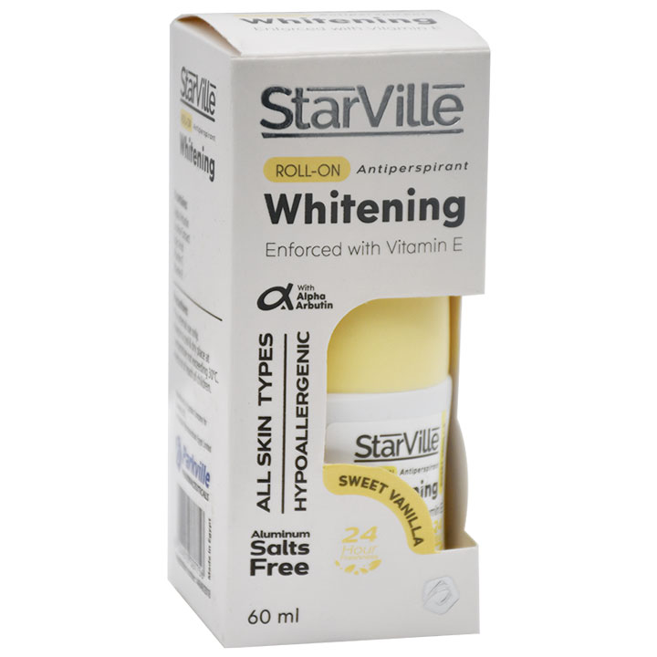 StarVille Whitening Anti Perspirant Sweet Vanilla Roll On 60ml image number 0