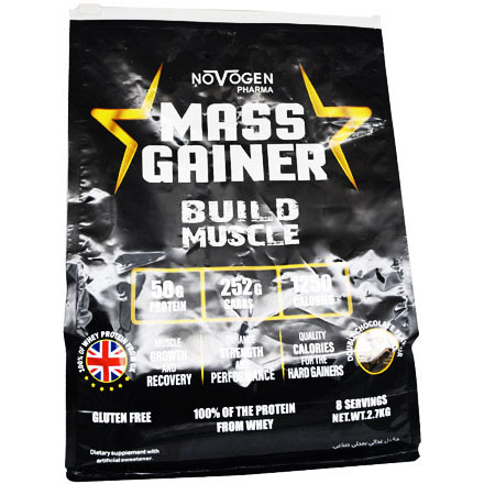 Novogen Mass Gainer Double Chocolate Flavor 2.7Kg image number 0