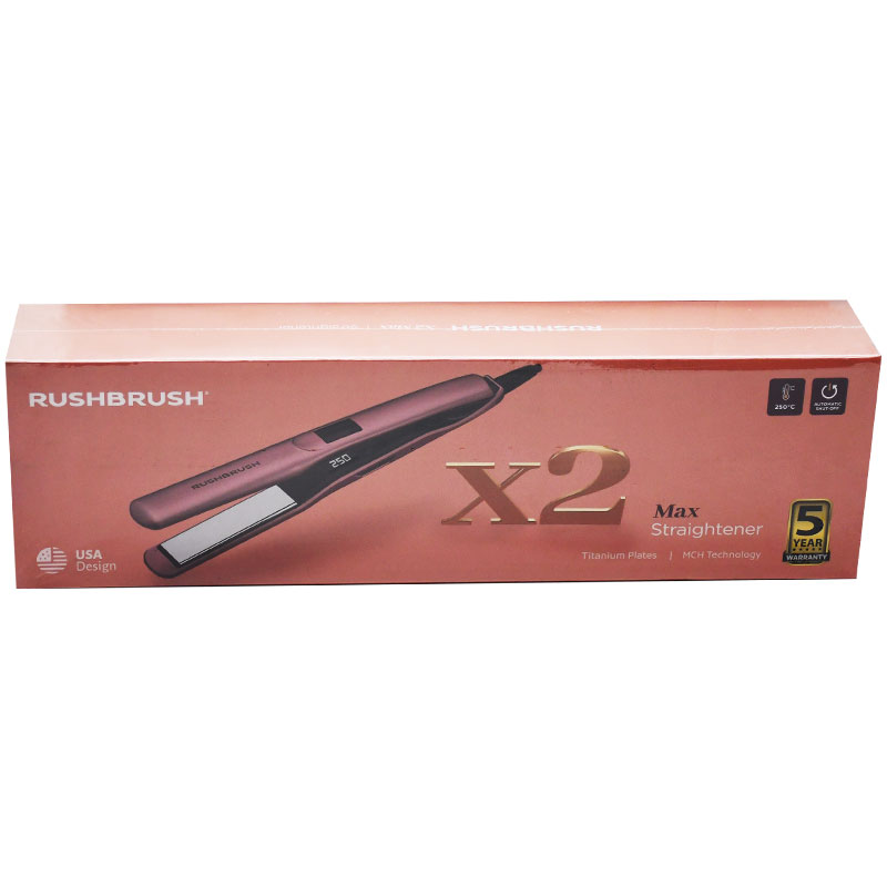 Rush Brush X2 Max Straightener Rose Gold/Rb-X2Max image number 0