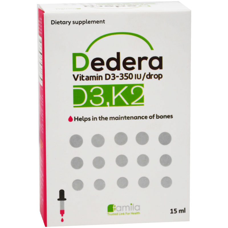 Dedera Vitamin (D3+K2) Oral Drop 15ml image number 0
