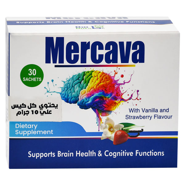 Mercava Vanilla and Strawberry Flavor 30 Sachets image number 0
