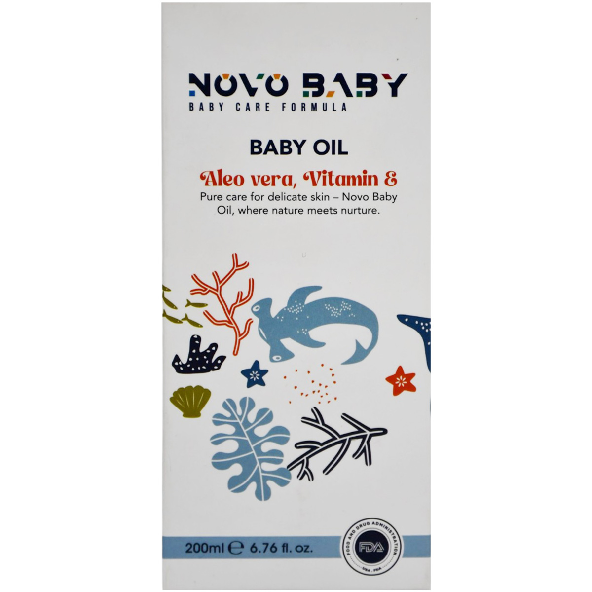 Novo Baby Aloe Vera and Vitamin E Oil 200ml image number 0