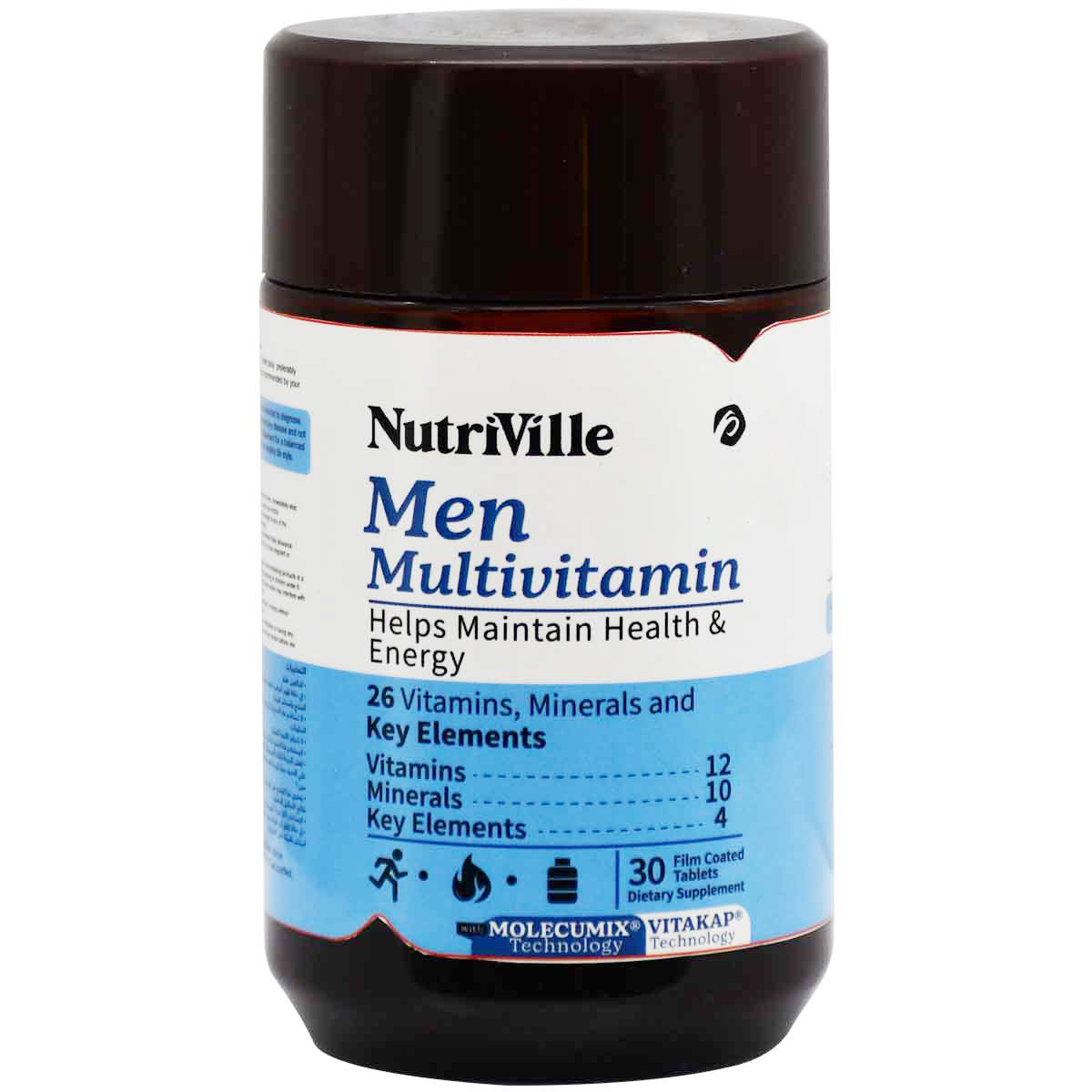 Nutriville Men Multivitamin 30 Film Coated Tablets image number 0