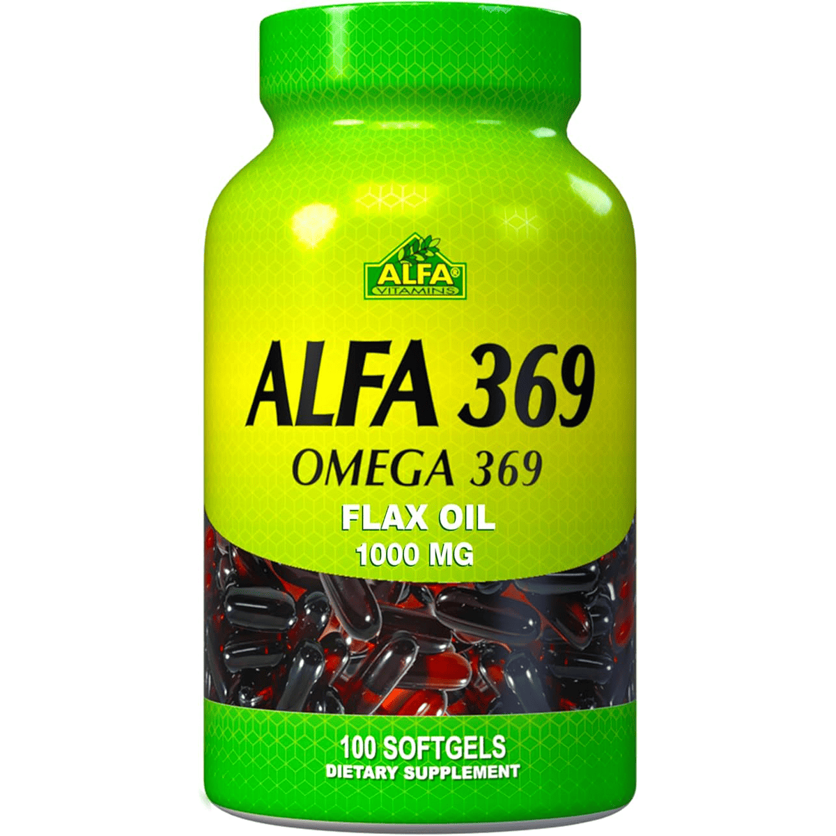 Alfa 369 (Omega+Flax Oil) 1000mg 100 Capsule image number 0
