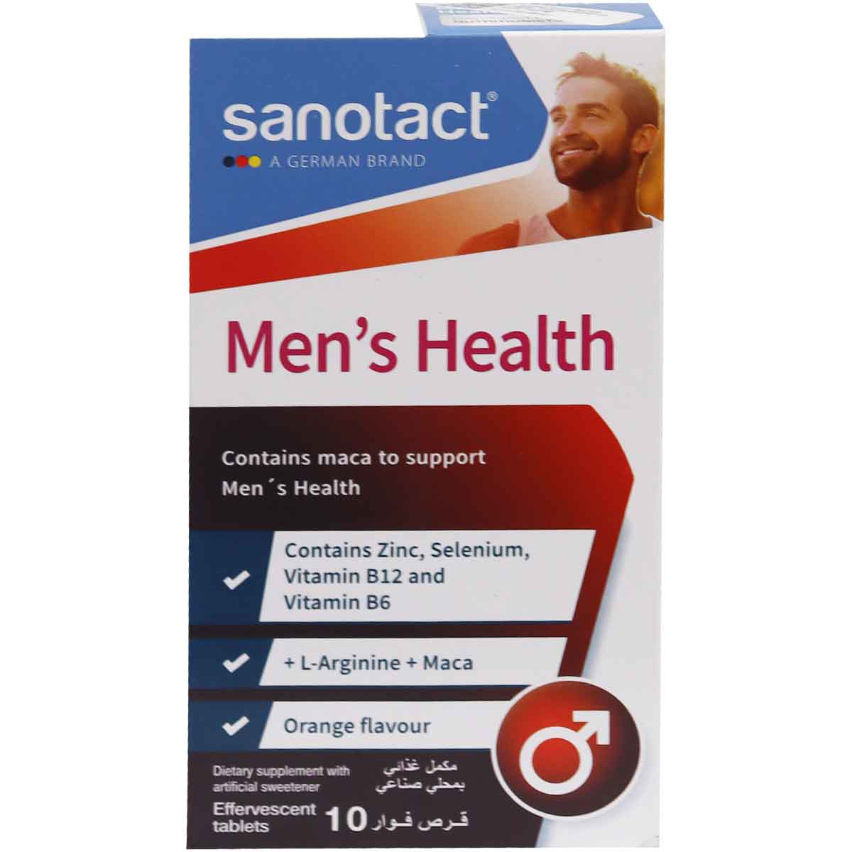 Sanotact Mens Health 10 Effervescent Tablets image number 0