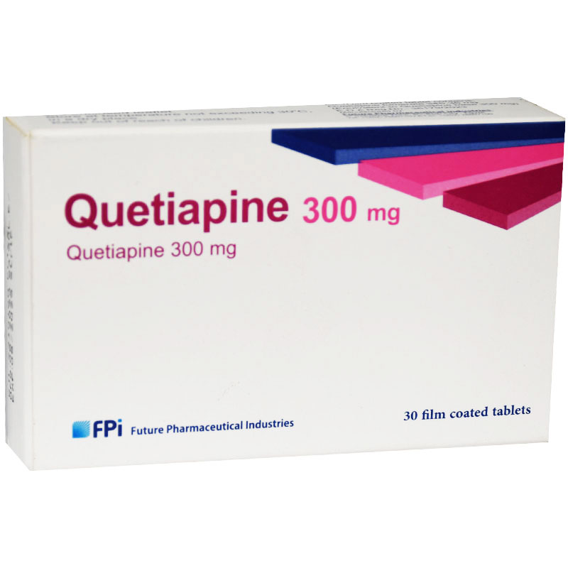 Quetiapine 300mg 30 Film Coated Tablets image number 0