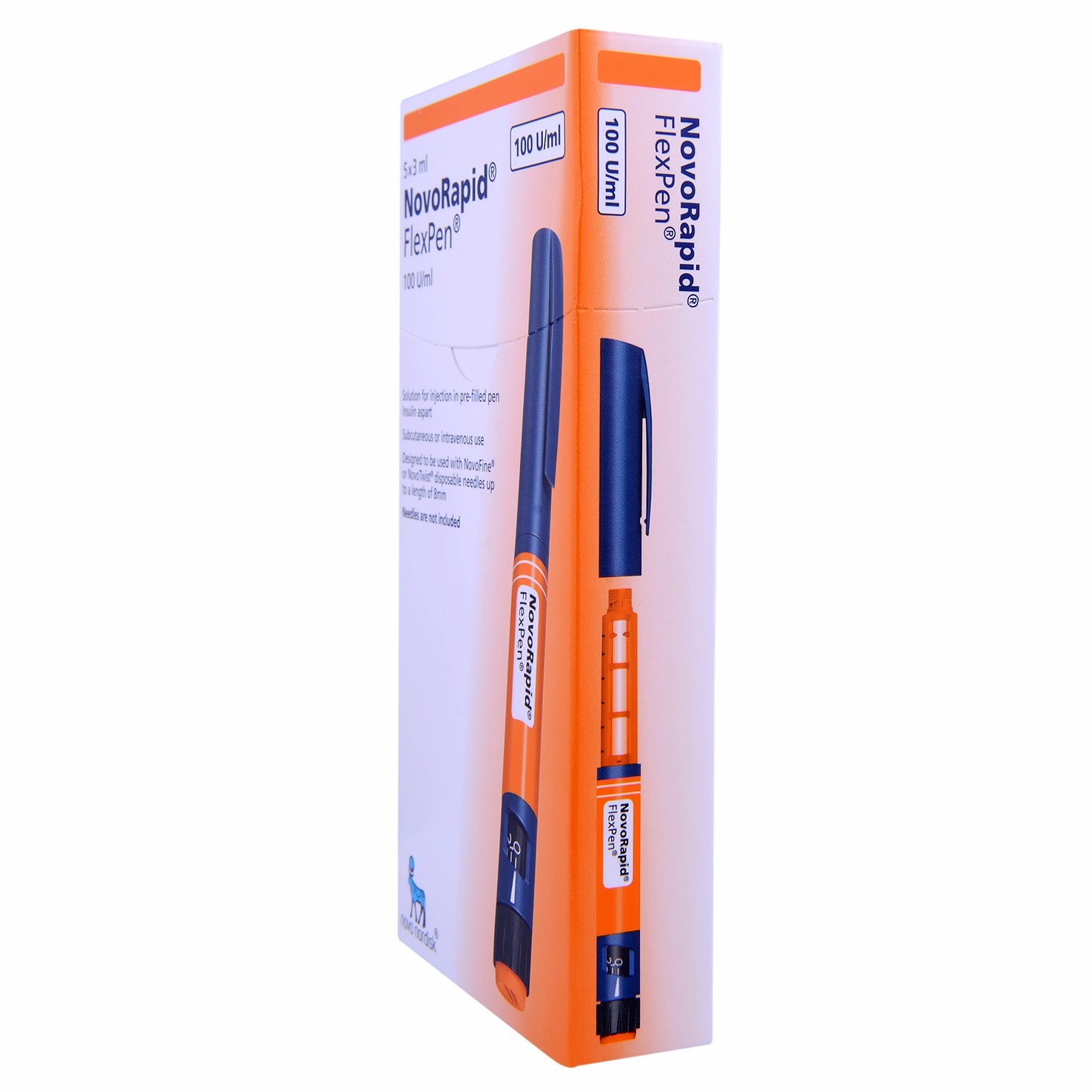 Novorapid100U/ml3ml X5/Flexpen (Refrigerated) image number 0
