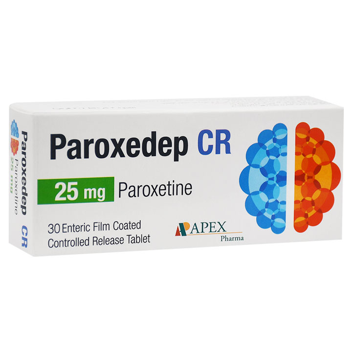 Paroxedep Cr 25mg 30 Enteric Film Coated Tablet image number 0