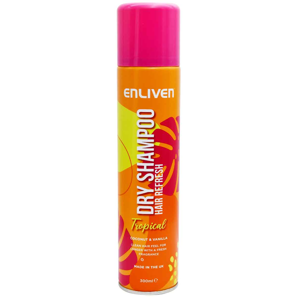 Enliven Tropical Coconut and Vanilla Hair Dry Shampoo 300ml image number 0
