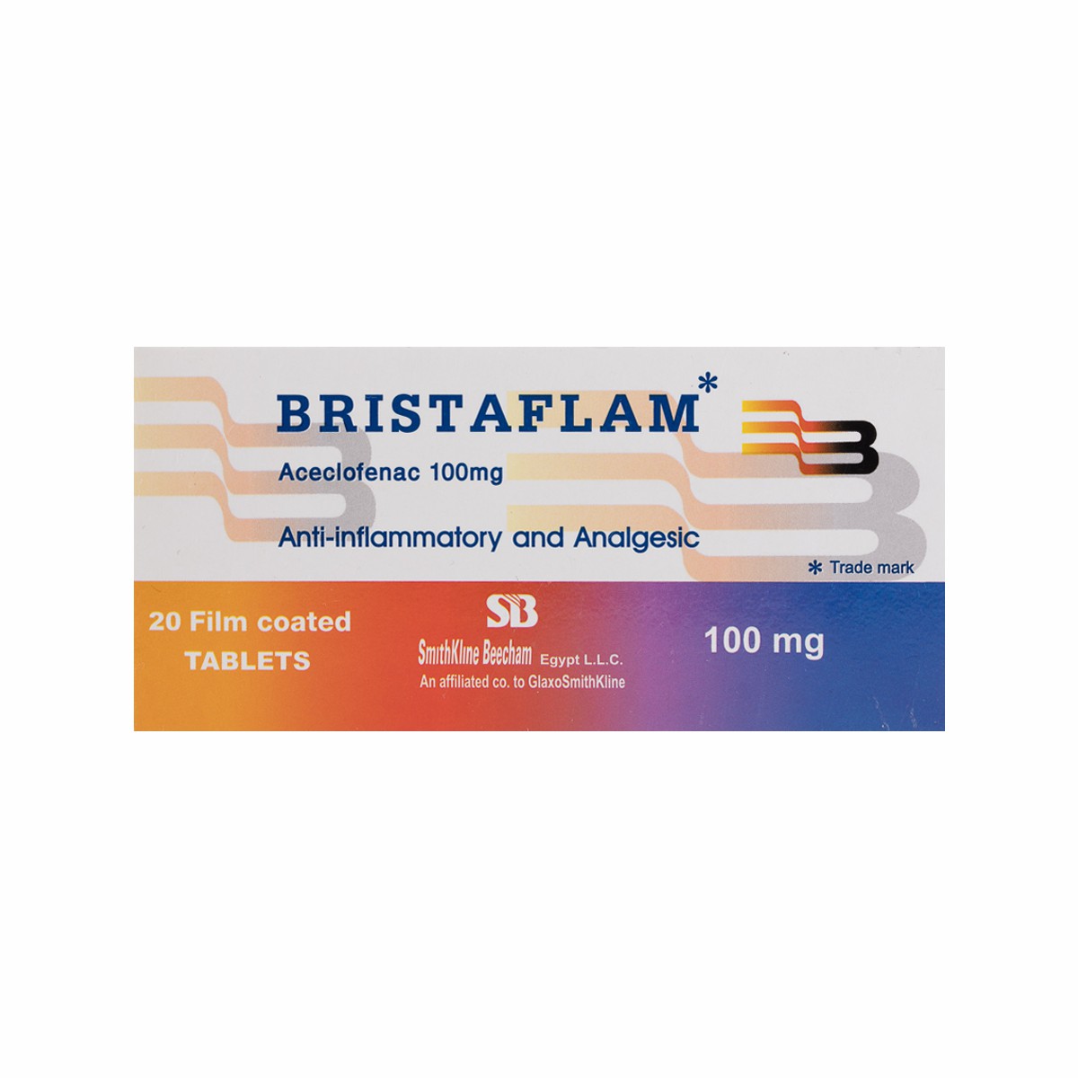 Bristaflam 100mg 20 Tablets image number 0