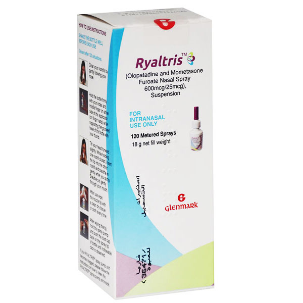 Ryaltris 600&micro;/25&micro; 120 metered Nasal Sprays image number 0