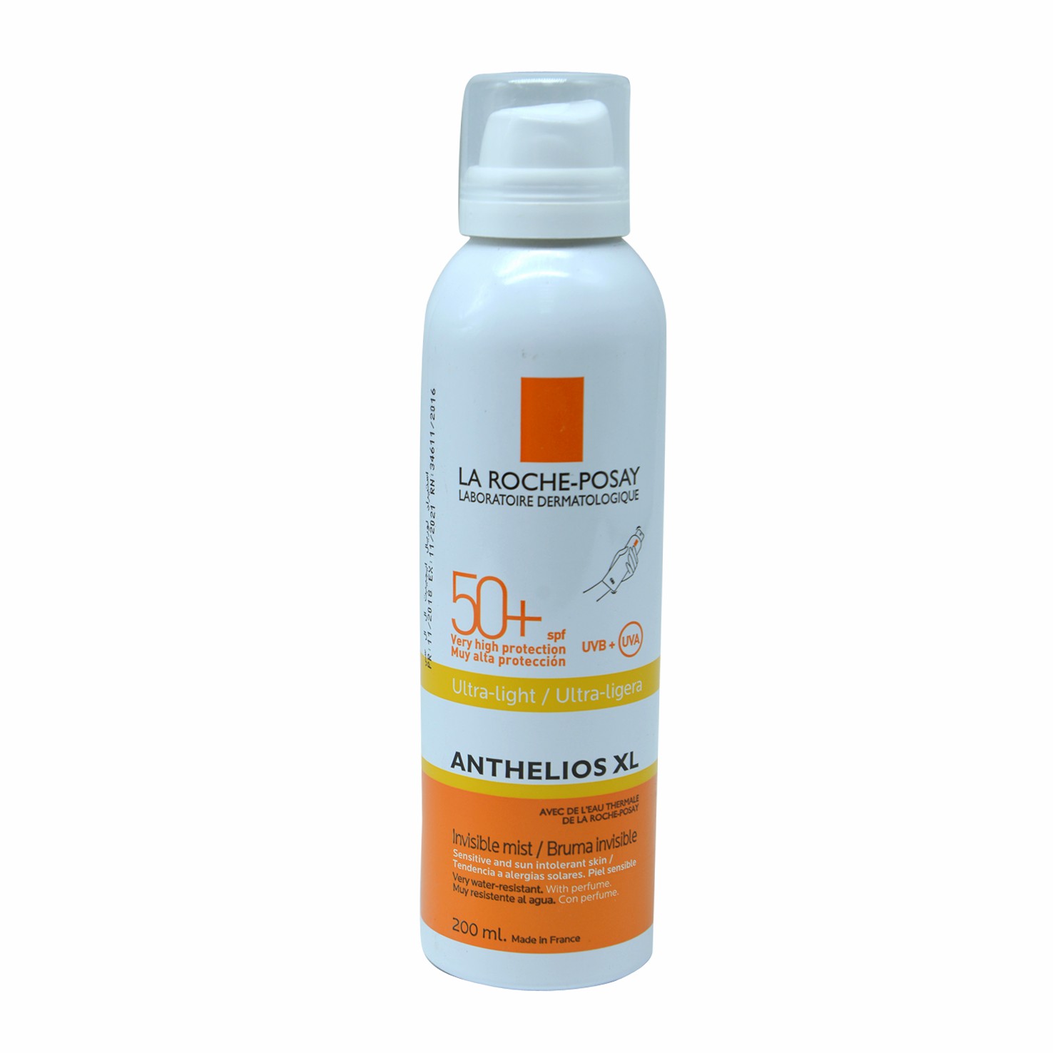 La Roche Anthelios XL (SPF50 +) Ultra Light I.Mist200ml image number 0