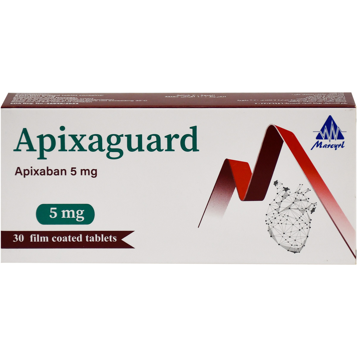 Apixaguard 5 mg 30 Film Coated Tablets image number 0