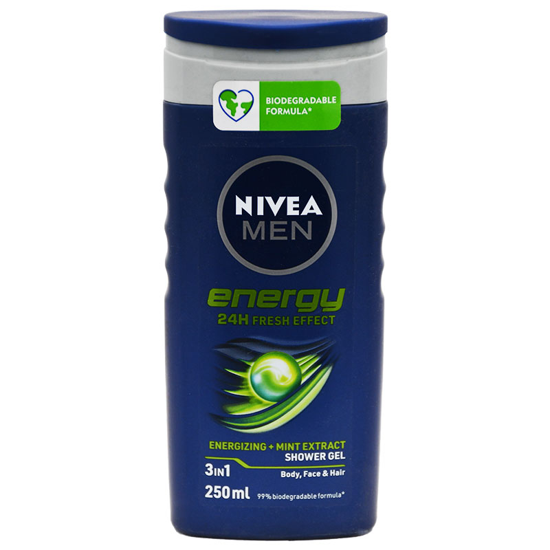 Nivea Energy With Mint Shower Gel For Men 250ml image number 0