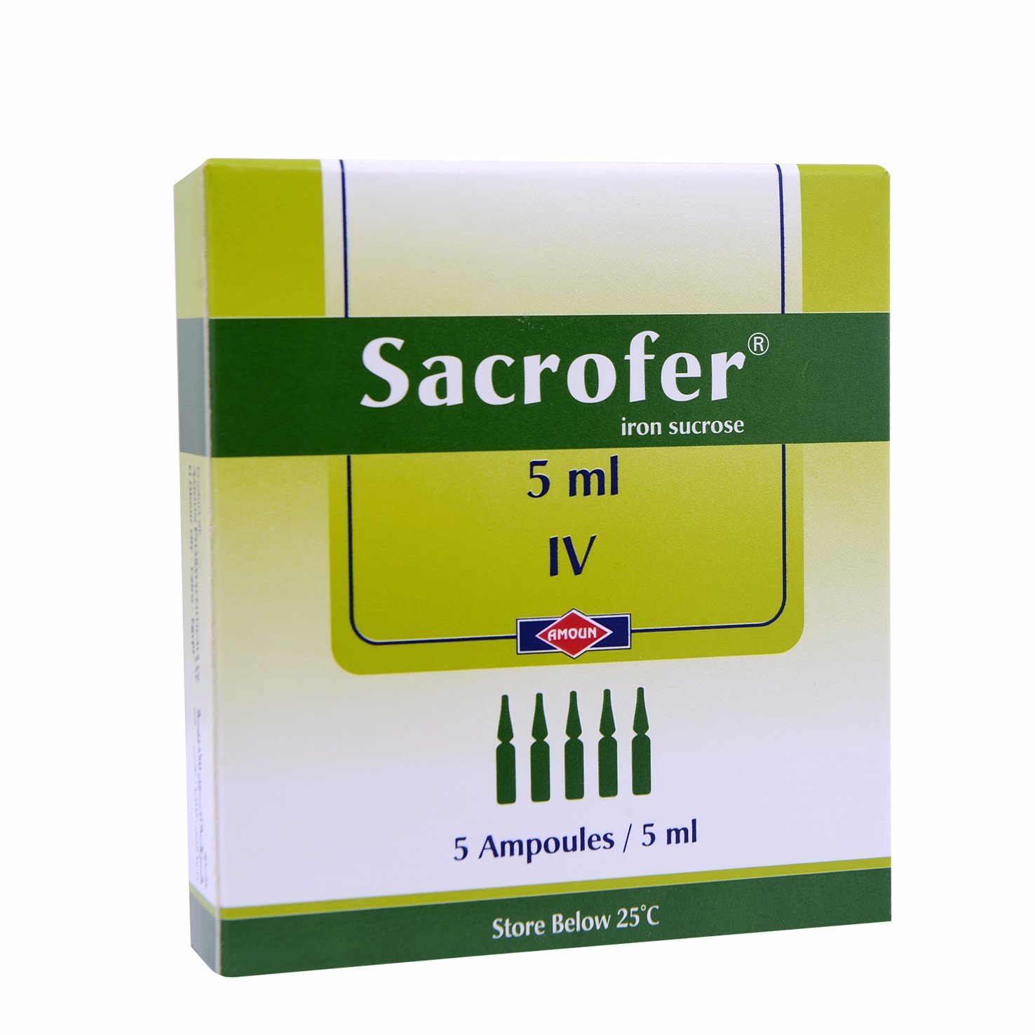 Sacrofer 100mg/5ml 5 Ampoules image number 0
