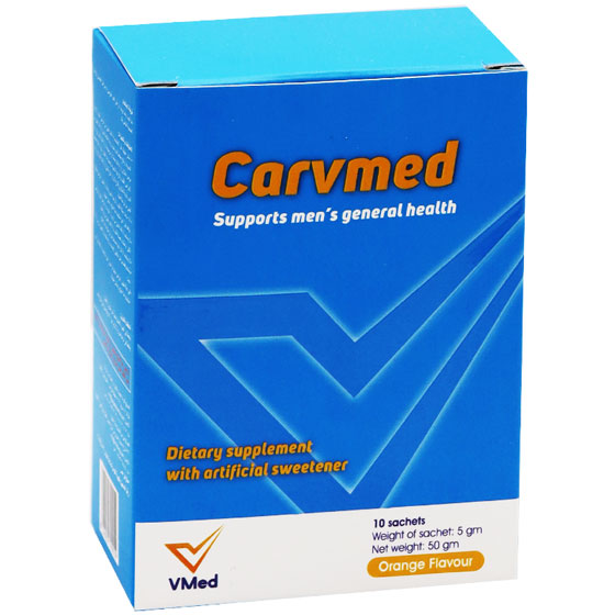 Carvmed (5gm/Sachet) Orange Flavored 10 Sachets image number 0