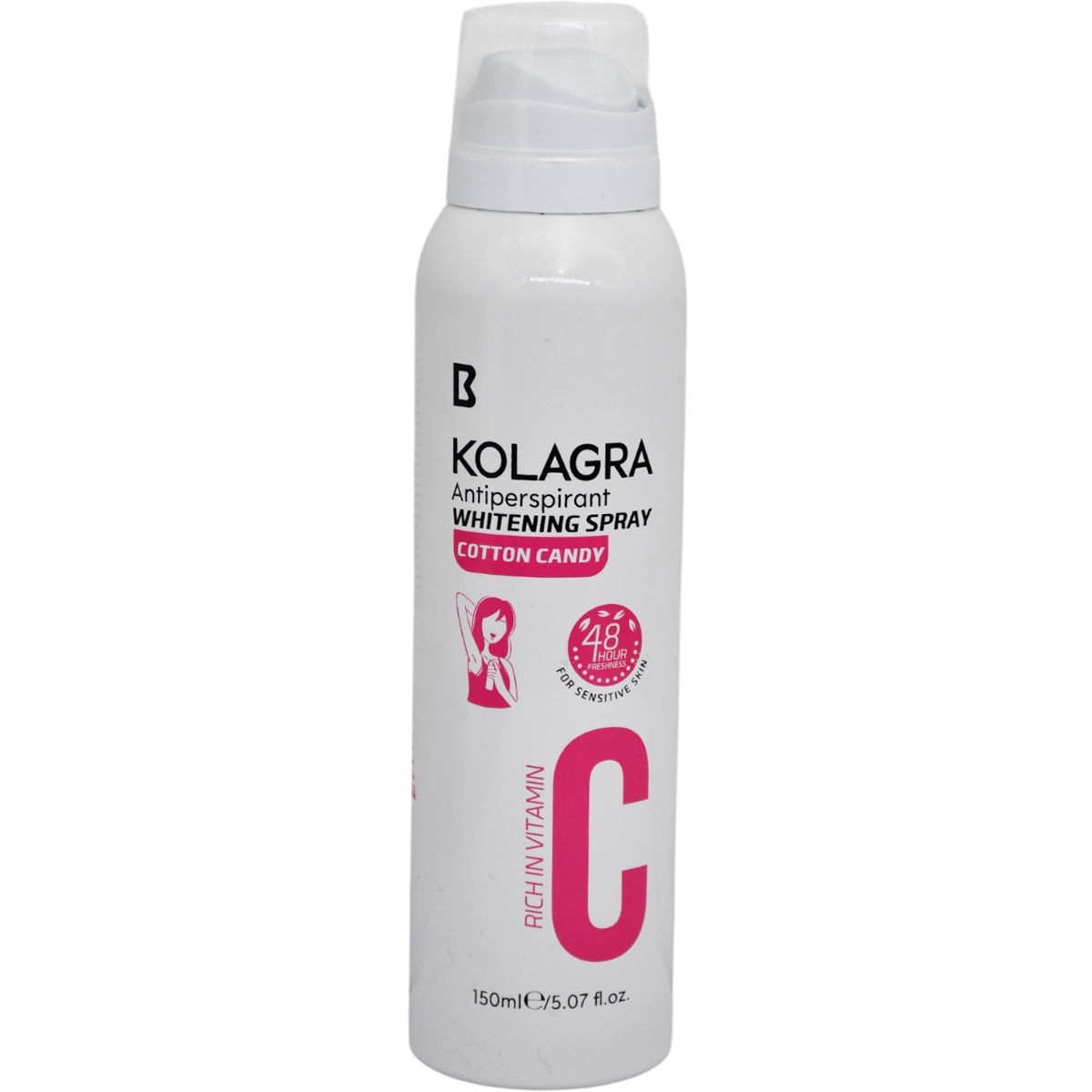 Kolagra C Cotton Candy Whitening Deodorant Spray For Women 150ml image number 0