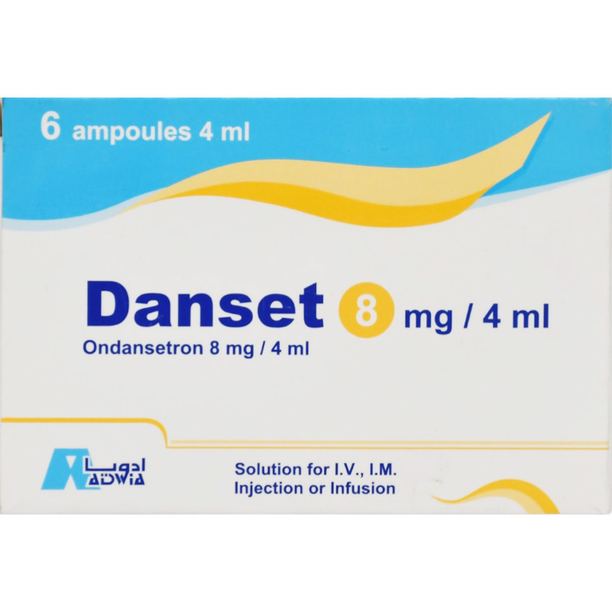Danset 8Mg/4ml (Intramacular/Intravenous) 3 Ampoules image number 0