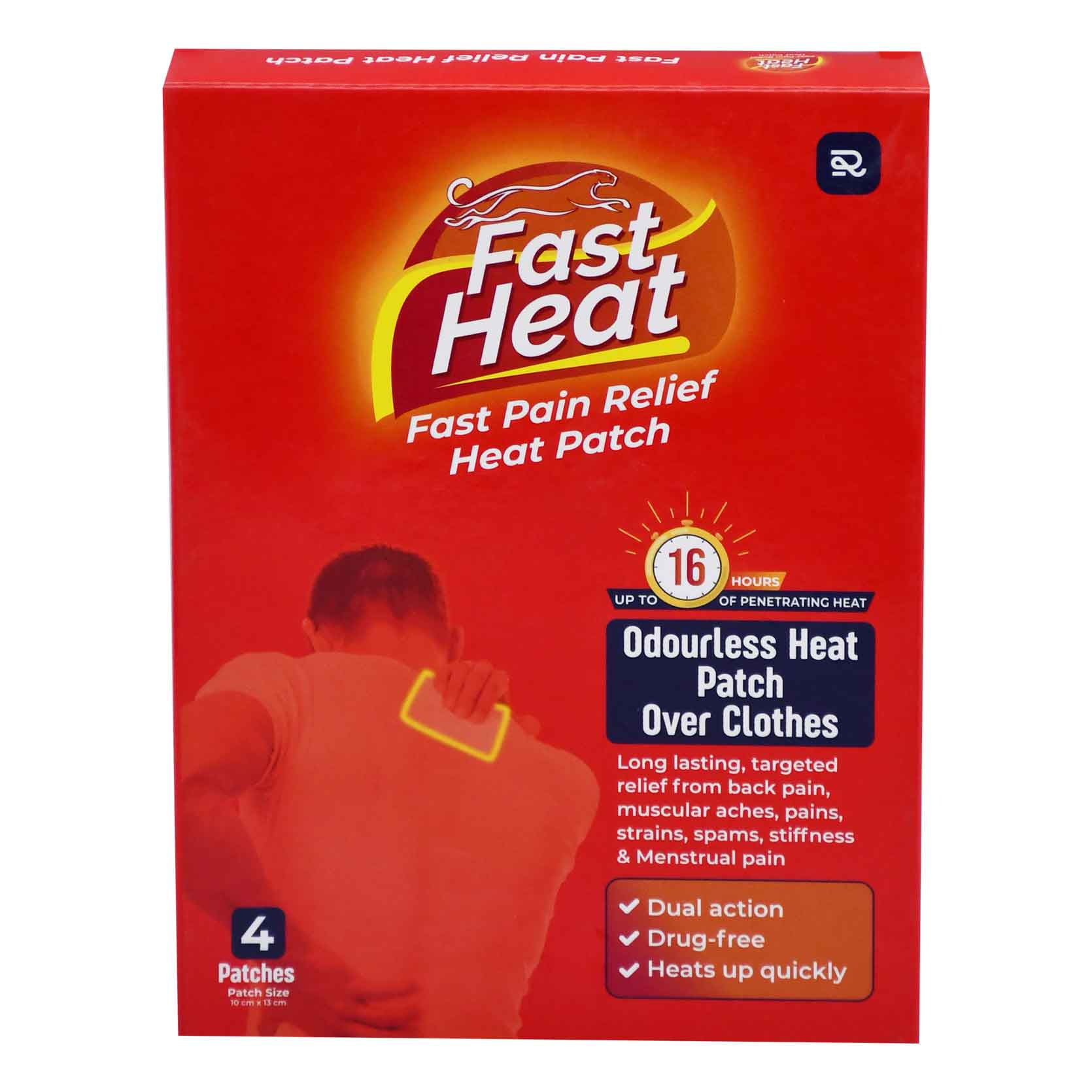 Fast Heat (10X13cm) Over Clothes 4 Patches image number 0