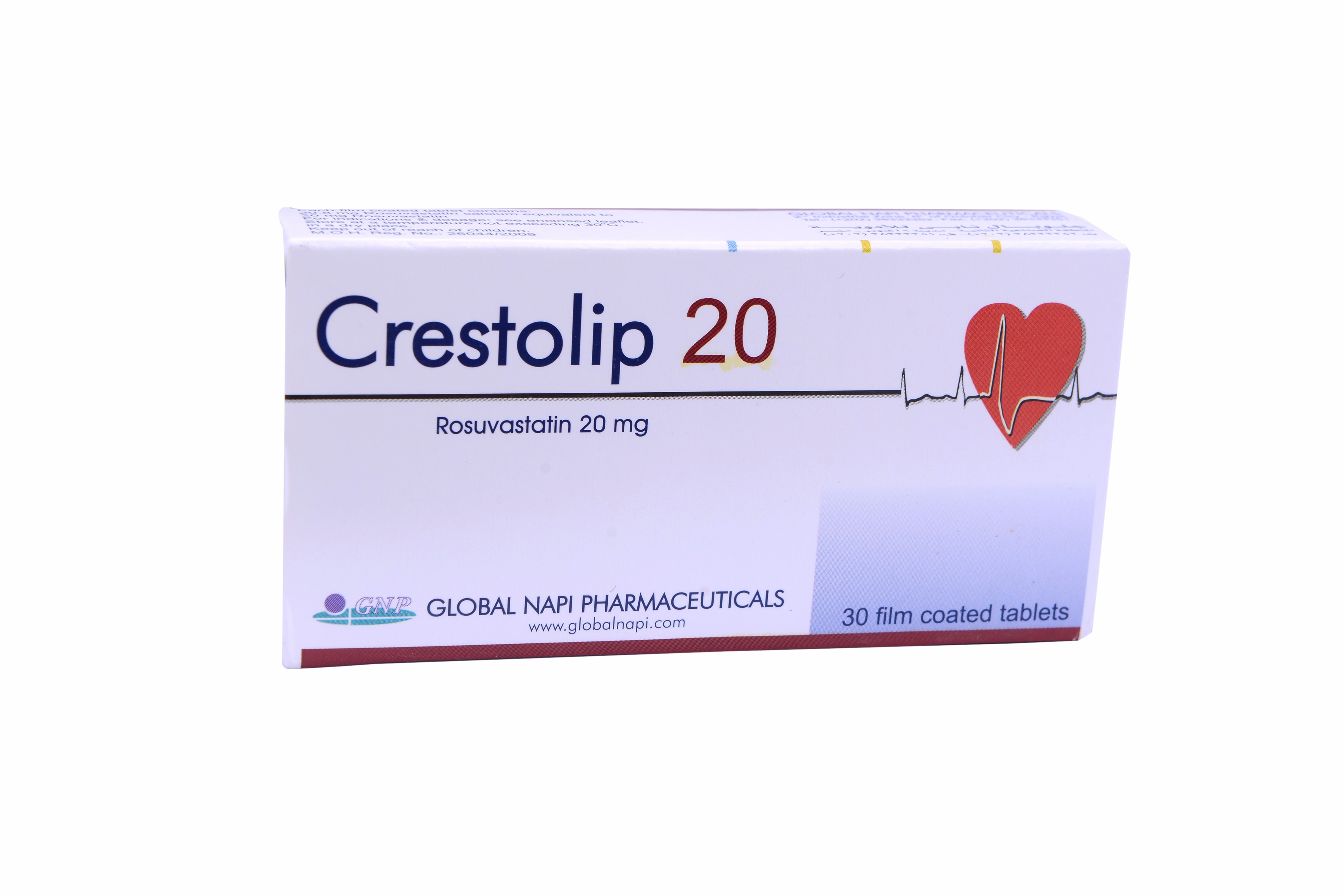 Crestolip 20mg 30 Tablets image number 0