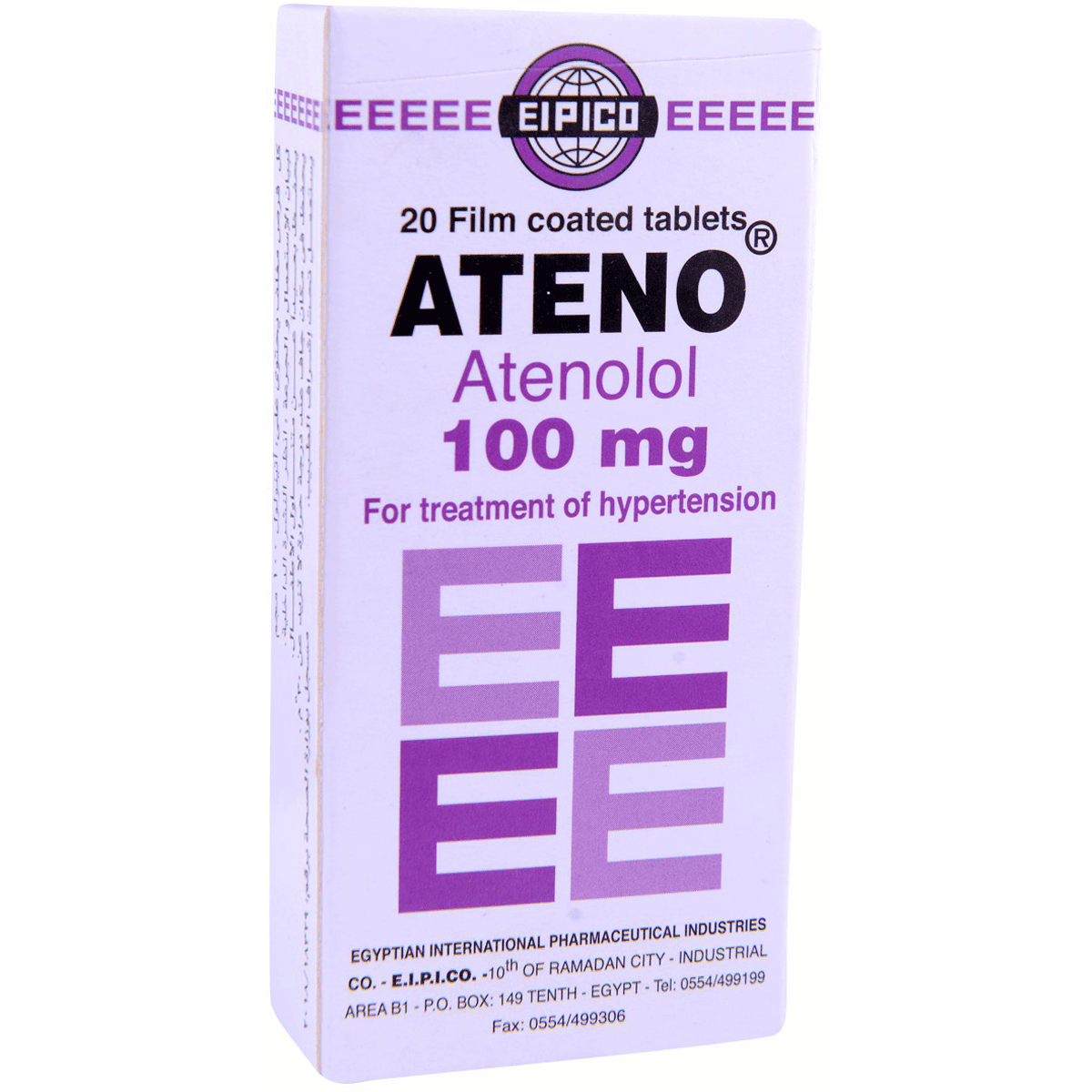 Ateno 100mg 20 Tablets image number 0