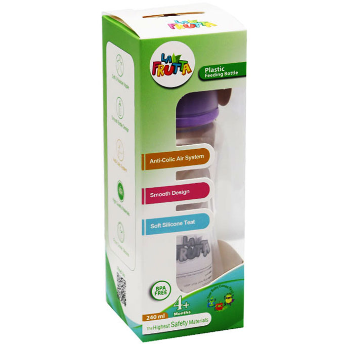 La Frutta Plastic Feeding Bottle From (4+ Months) 240 ml/22055 image number 0