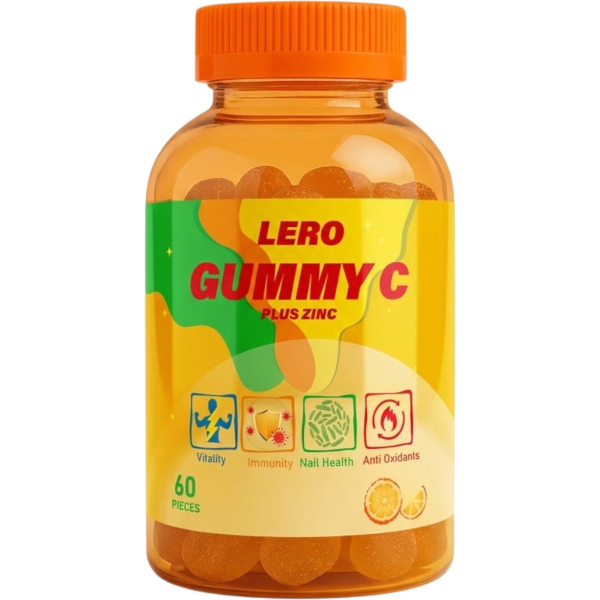 Lero Gummy C Plus Zinc 60 Gummies image number 0