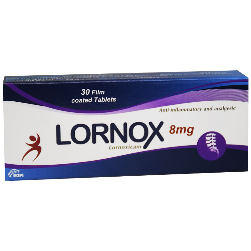 Lornox 8mg 30 Film Coated Tablet image number 0