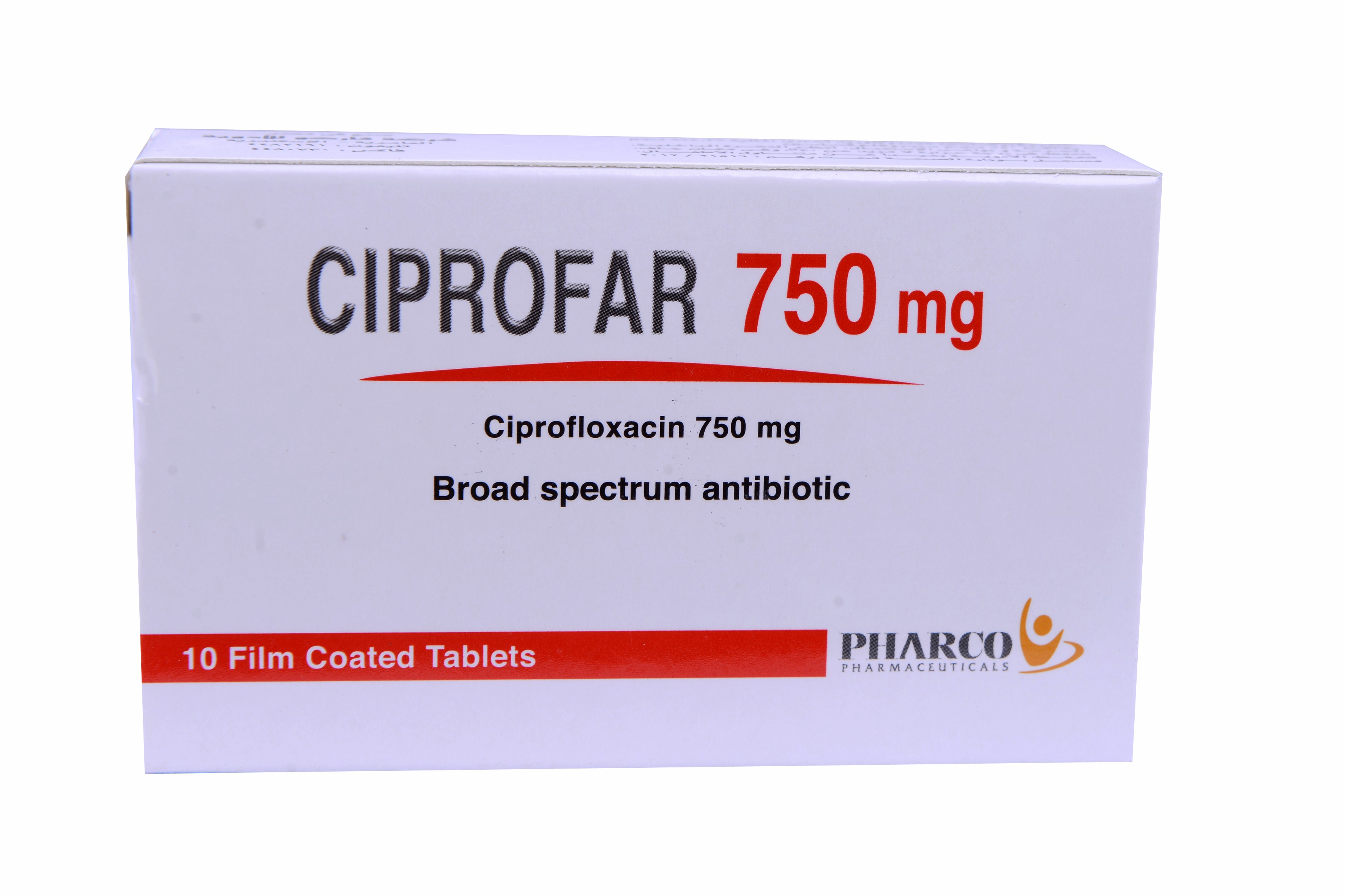 Ciprofar 750mg 10 Tablets image number 0