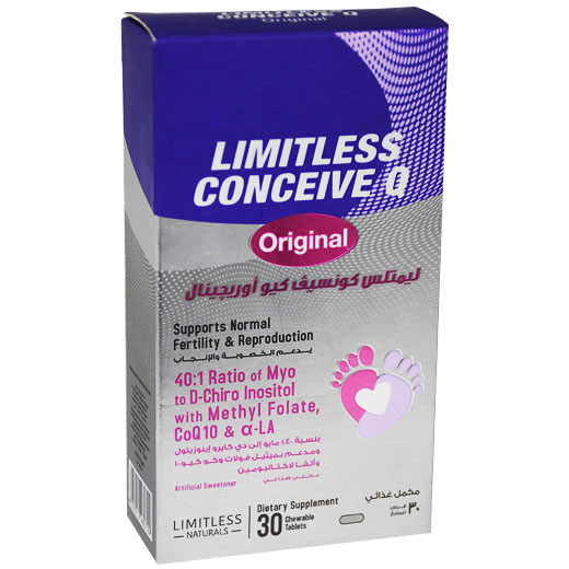 Limitless Conceive Q Original 30 Chewable Tablets image number 0