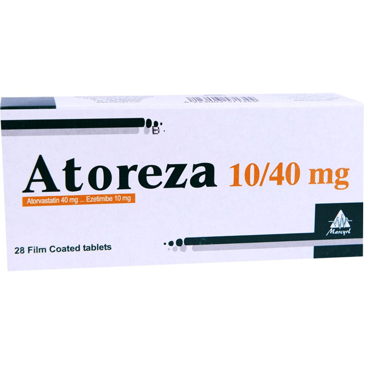 Atoreza 10/40mg 28 Film Coated Tablets image number 0