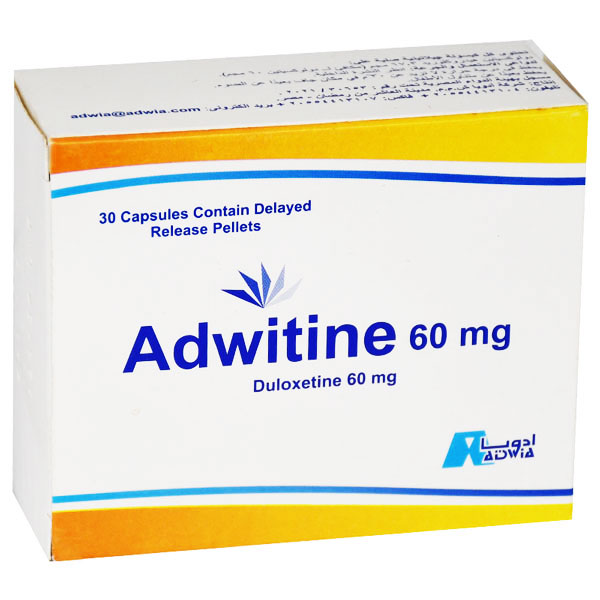 Adwitine 60mg 30 capsules image number 0