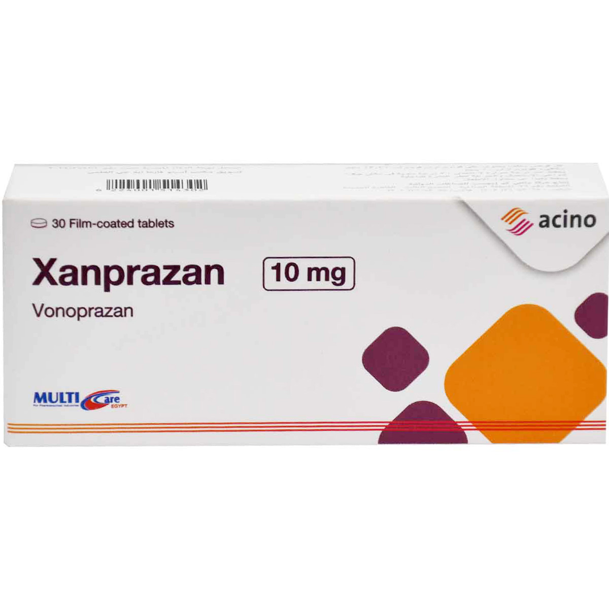Xanprazan 10mg 30 Film Coated Tablets image number 0