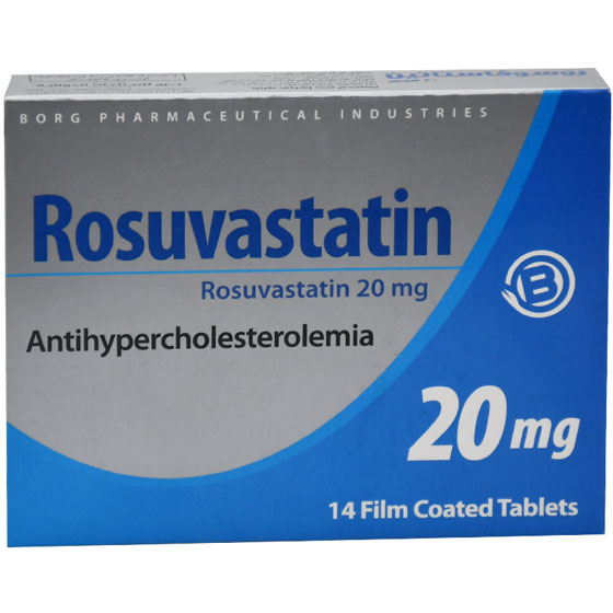 Rosuvastatin 20mg 14 Film Coated Tablets image number 0